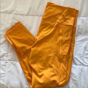 Orange Athleta Elation Tights